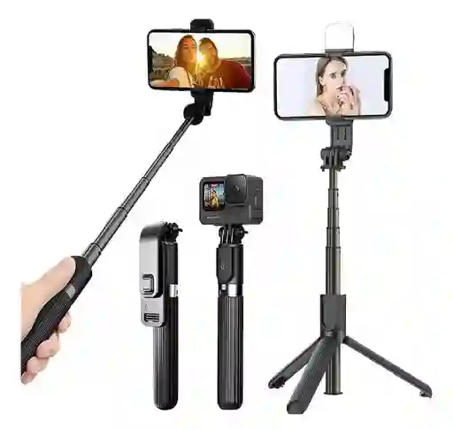 Tripode Palo Selfie Bluetooth,luz Led, Control Remoto Q07