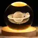 Lampara Bola Cristal Figura 3d Iluminación Rgb Decorativa