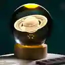 Lampara Bola Cristal Figura 3d Iluminación Rgb Decorativa