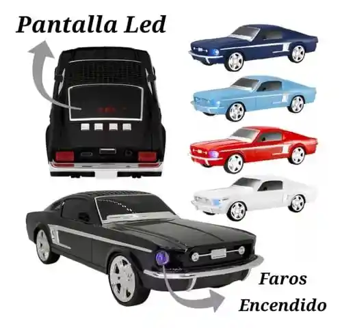 Parlante Altavoz Radio Bluetooth En Forma Ford Mustang 1967