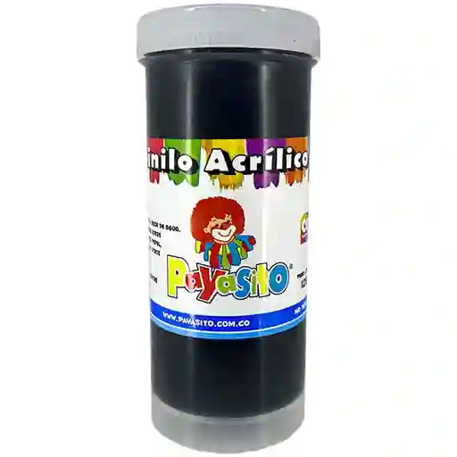 Tempera Vinilo Negra Payasito