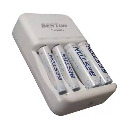 ⭐cargador Beston, Con 4 Pilas Aa De 1500mah⭐
