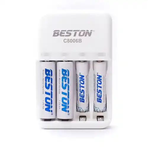 ⭐cargador Beston, Con 4 Pilas Aa De 1500mah⭐