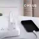 Cargador Rápido Celebrat C-h2-us 18w + Cable Usb A Lightning
