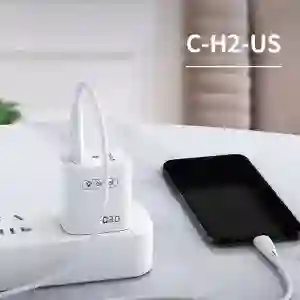 Cargador Rápido Celebrat C-h2-us 18w + Cable Usb A Lightning