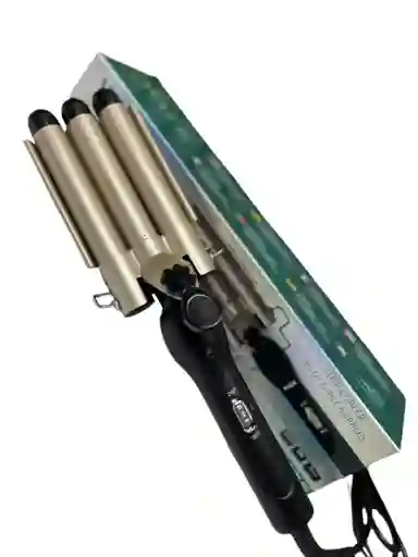 Rizadora Pinza Onduladora Para Cabello Con 3 Tubos