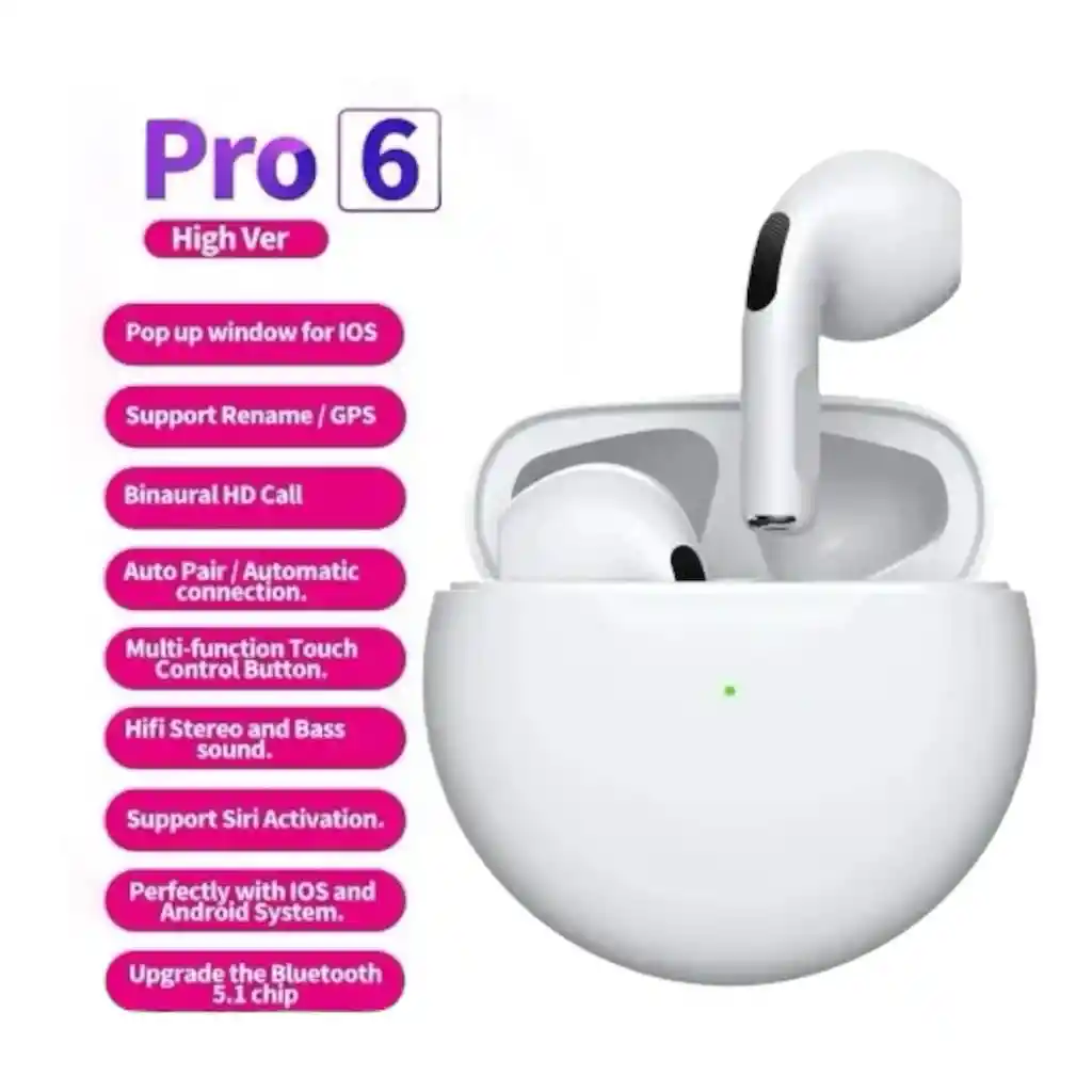 Audífonos Inalámbricos Air Pro 6