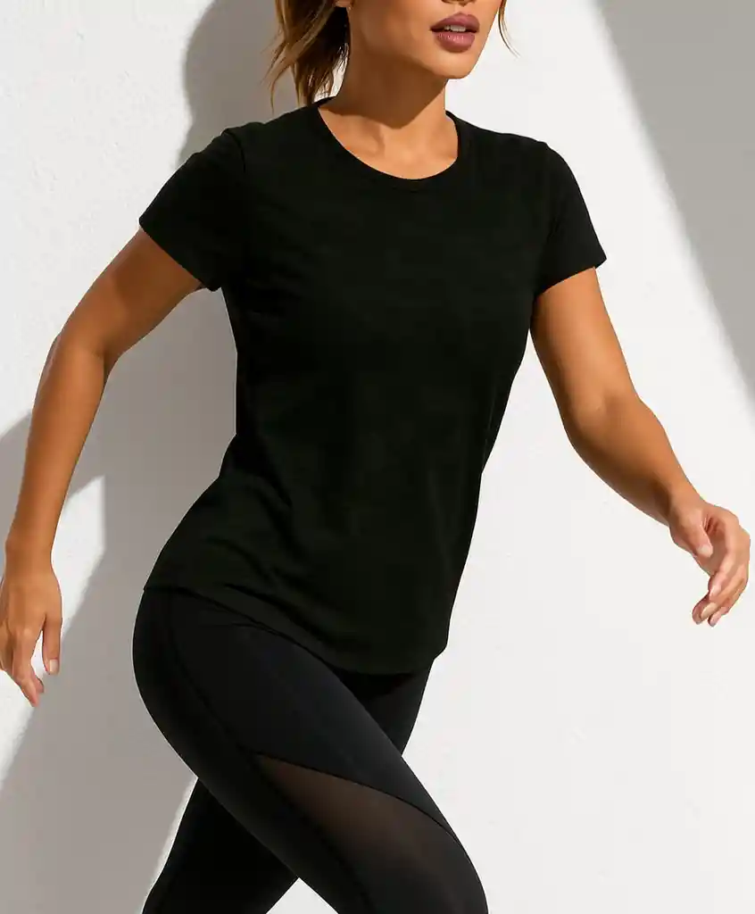 Playera Deportiva Camuflada Negra