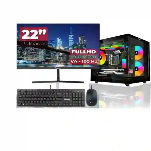 Computador De Escritorio Gamers Ryzen 5 5600g- Ram, 16gb- Disco 512- Pantalla De 24 Hdmi
