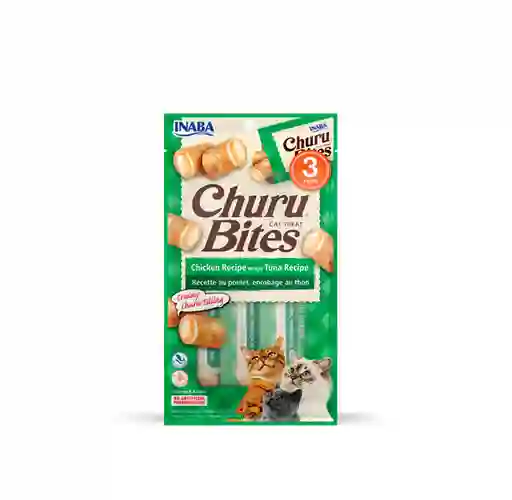 Churu Bites Cat Pollo Y Tuna 10gr Verde