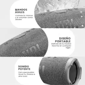 Parlante Jbl Charge 5 Réplica 1.1 – Sonido Potente, Bluetooth, Portátil Gris