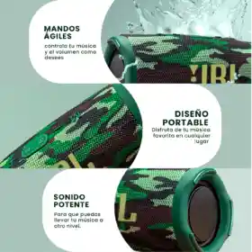 Parlante Jbl Charge 5 Réplica 1.1 – Sonido Potente, Bluetooth, Portátil Verde