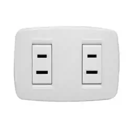 ⭐toma Doble Duke Energy, 15a, 125/250v, Blanca⭐