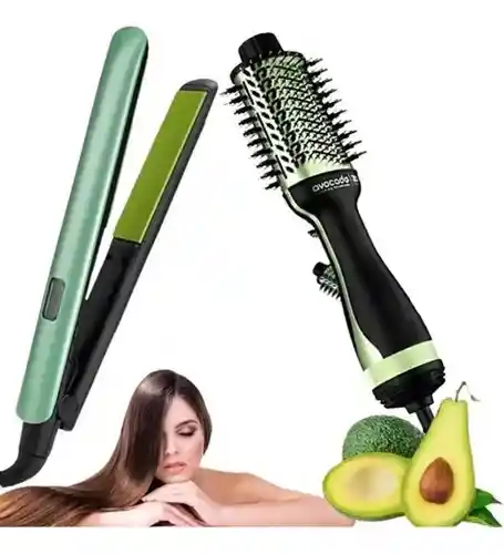 Combo Set Plancha + Cepillo Secador