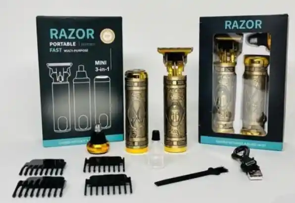 Kit Maquina De Afeitar Diseño De Buda