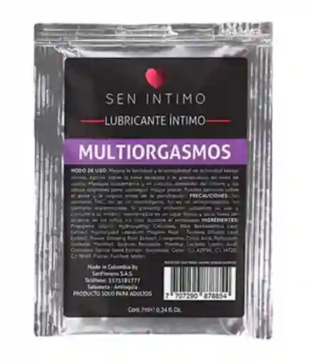 Lubricante Multiorgasmos Sen Intimo 7ml