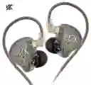 Kz Edx Lite Gris – Audífonos Con Micrófono + Estuche | Sonido Pro A Bajo Costo