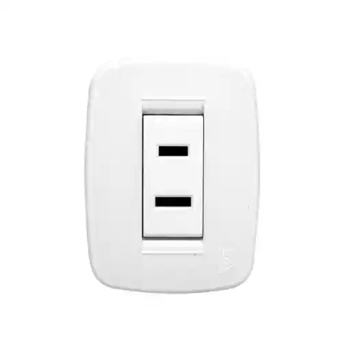 ⭐toma Sencilla, Duke Energy 15a, 125/250v, Blanca⭐
