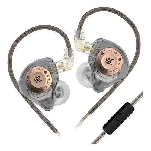 Combo Inalámbrico: Kz Edx Pro X Gris + Módulo Bluetooth Az09 | Micrófono Hd + Graves Potentes