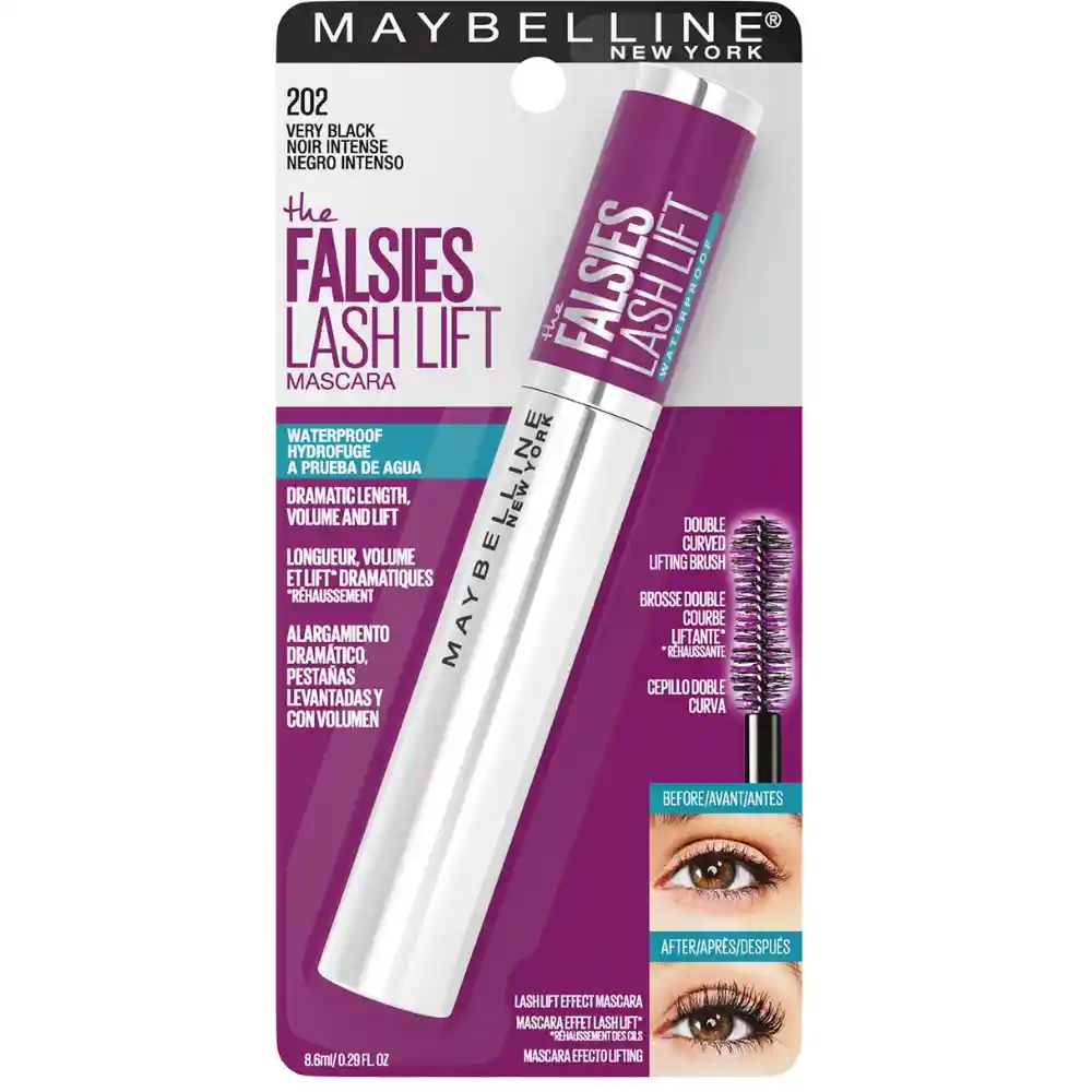 Pestañina Maybelline Falsies Lash Lift 202 Waterproof