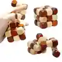 Cubo Rompecabezas Madera Tipo Rubik