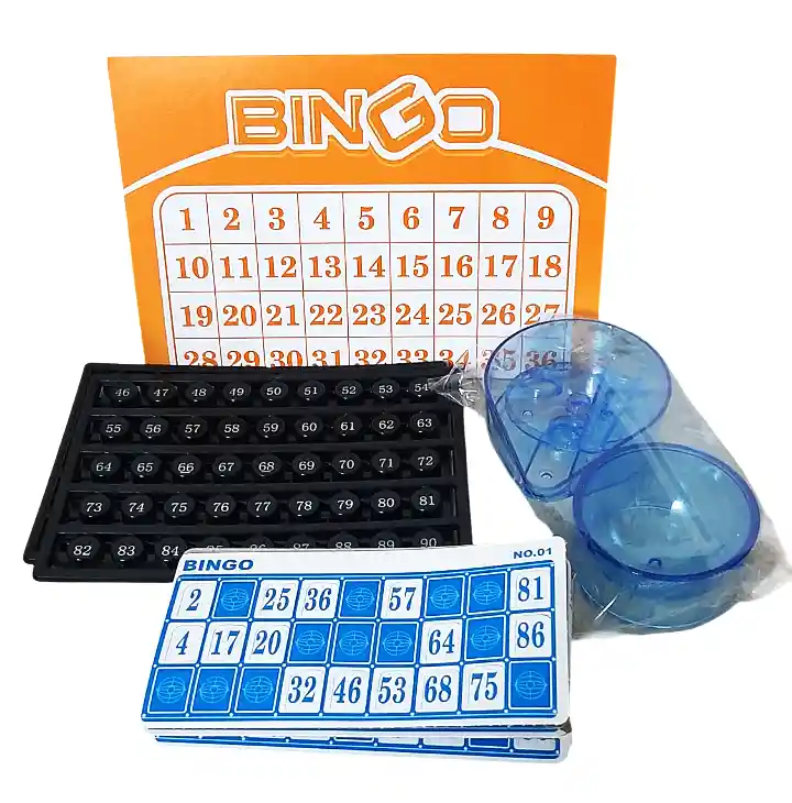 Set Bingo Bx96 Balotera Azul