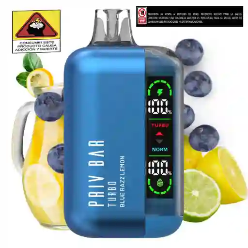 Vapeador Privbar 15.000 Puffs Bluerazz Lemonade