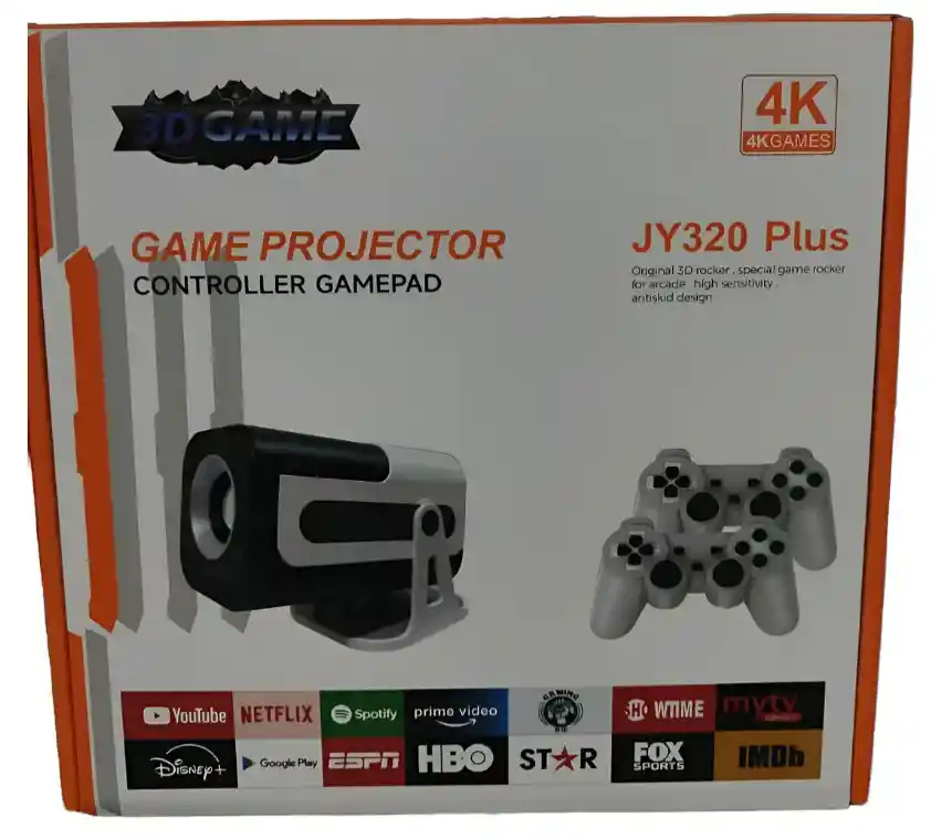 Proyector De Juegos Jy320 Plus Con Controlador Gamepad