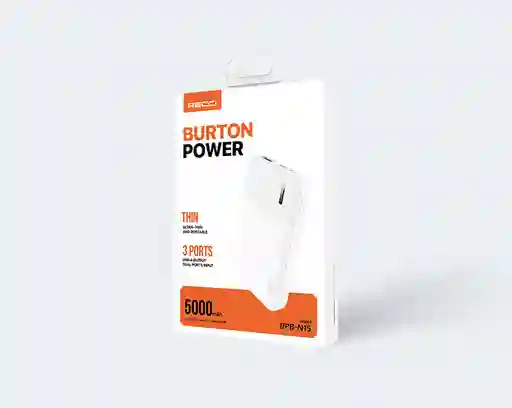 Recci Power Burton 5000 Mah – Blanco