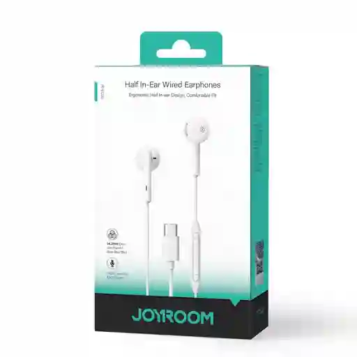 Auriculares Con Cable Joyroom Type-c Jr-ec05 – Blancos