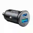 Cargador De Coche Metálico Joyroom Jr-ccn05 Mini – 30w, Doble Puerto (usb-a + Usb-c)