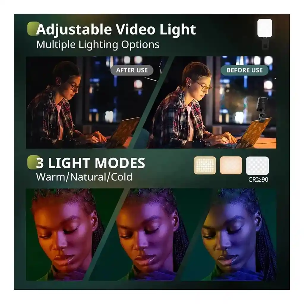 Luz Led Portátil Magsafe Celular Imán Selfie Recargable