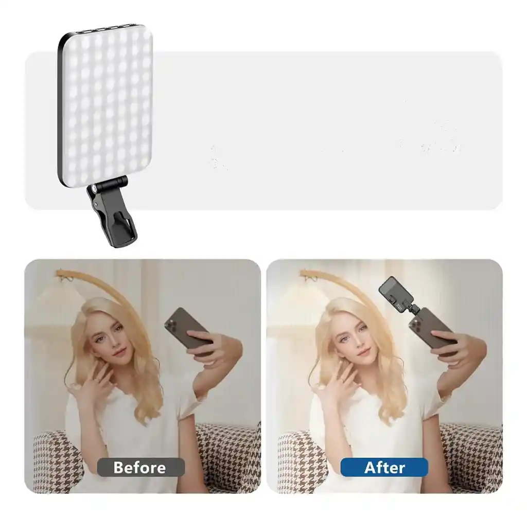 Lampara Led Selfie Para Celular Y Camara Recargable
