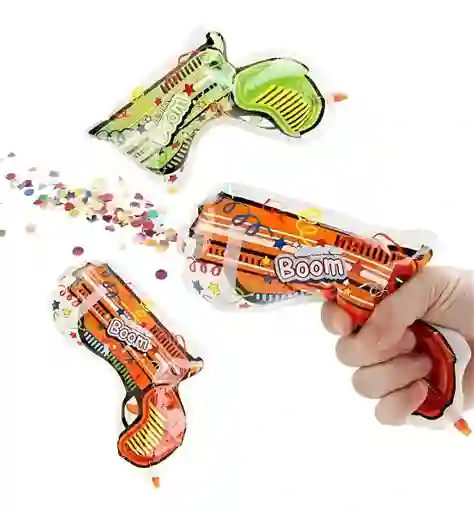 Pistola Cañon Fiesta Cumpleaños Papel Piñatasaurio