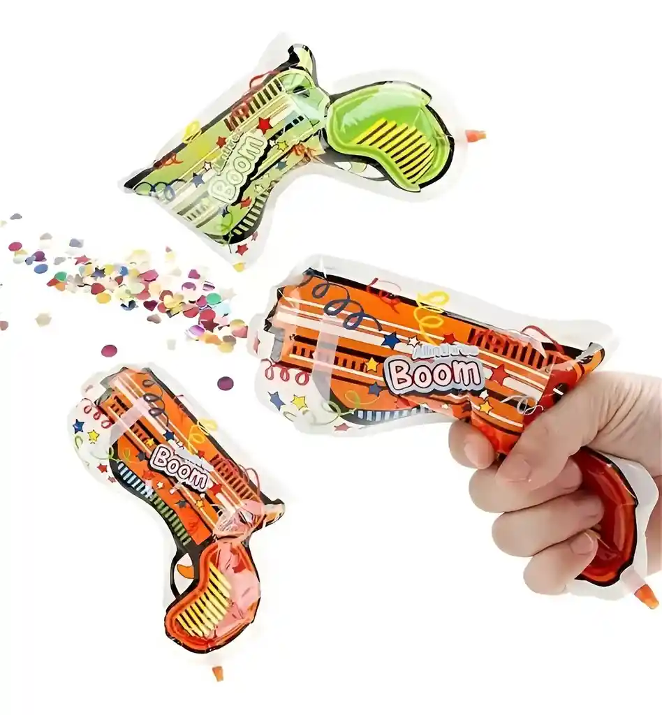 Pistola Cañon Fiesta Cumpleaños Papel Piñatasaurio
