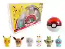Figuras De Acción Coleccionables De Pokemon 6 Personajes + 1 Pokebola