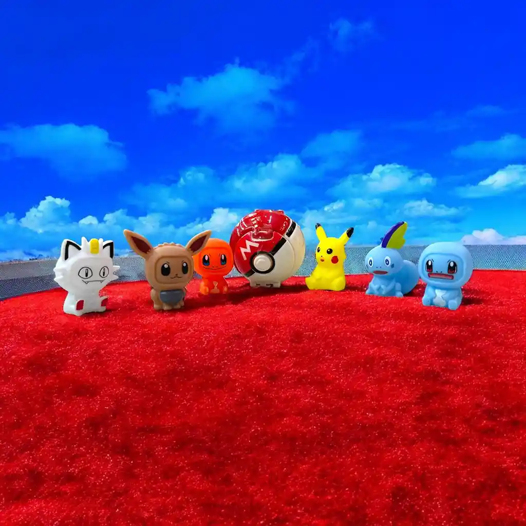 Figuras De Acción Coleccionables De Pokemon 6 Personajes + 1 Pokebola