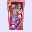 Juguete Muñeca Princesa Con Cepillo Y Cartera