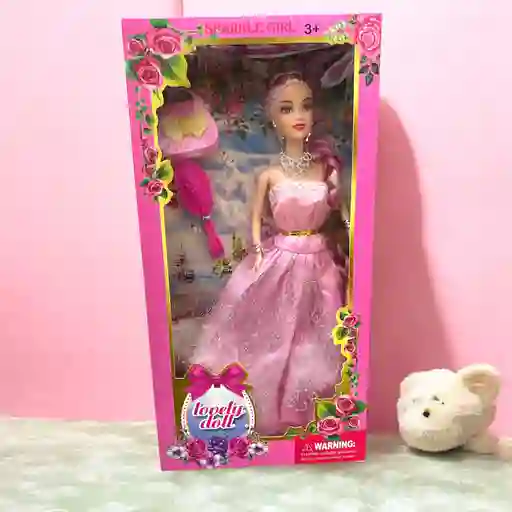 Juguete Muñeca Princesa Con Cepillo Y Cartera