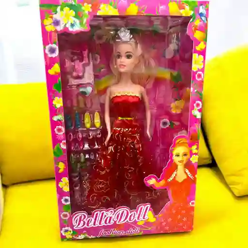 Juguete Muñeca Princesa Con Zapatos Y Accesorios De Belleza