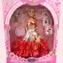 Muñeca Juguete Princesa Con Tiara Y Cetro Mágico