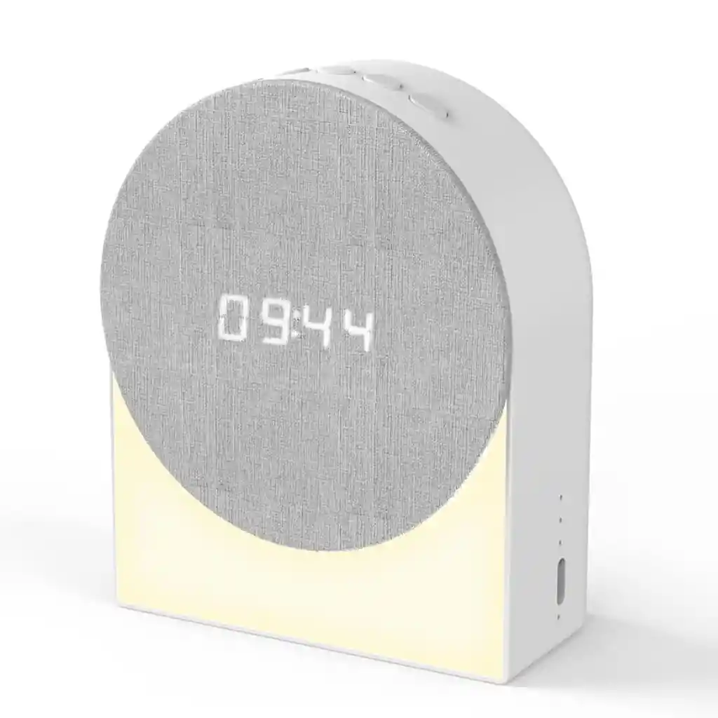 Reloj Despertador Digital 4 En 1 + Máquina De Sonido + Altavoz Bluetooth + Luz Nocturna