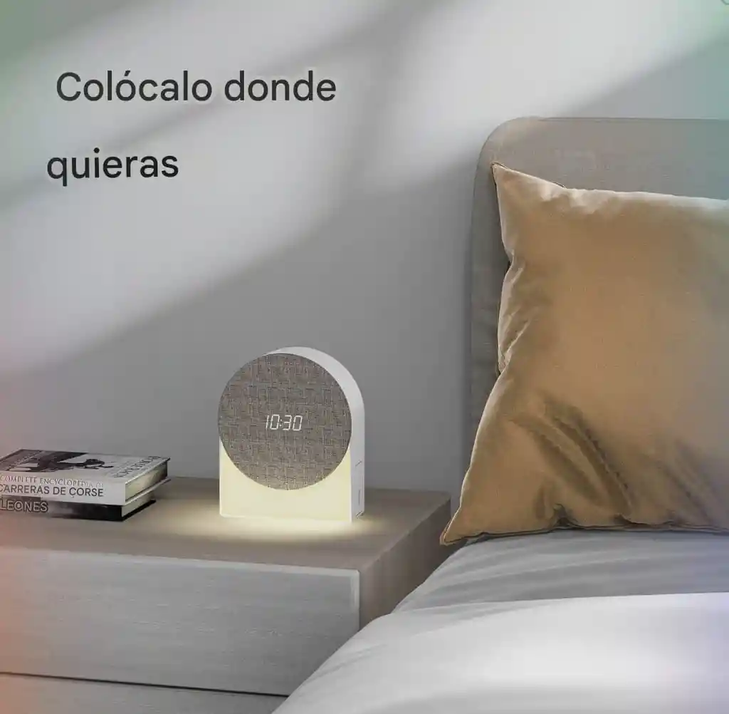 Reloj Despertador Digital 4 En 1 + Máquina De Sonido + Altavoz Bluetooth + Luz Nocturna
