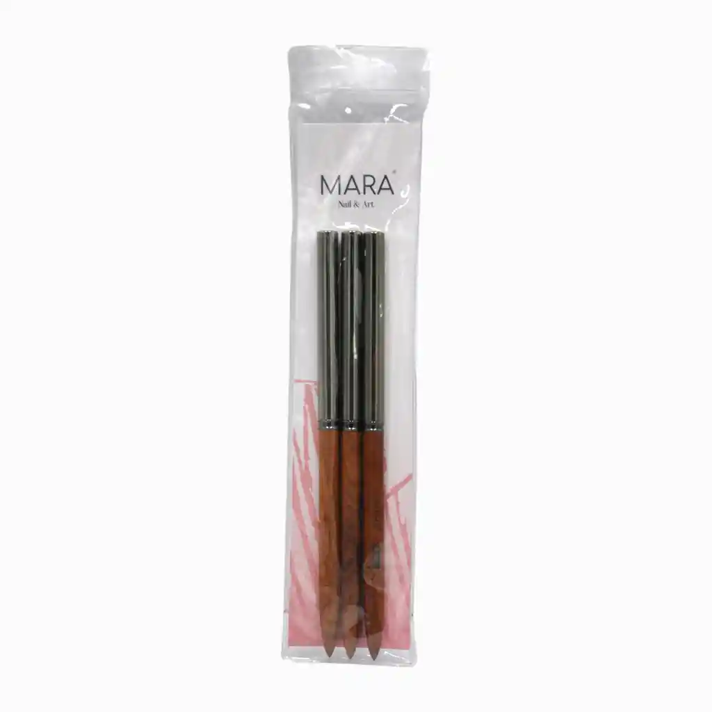 Mara Nails Set De Pinceles Liner 7mm-11mm-15mm Ref:msp42