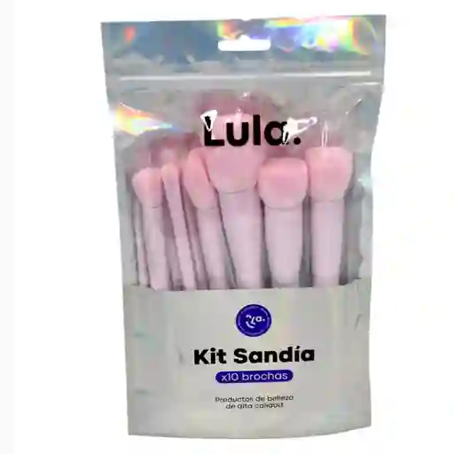 Lula Kit De Brochas Sandia X 10und Ref: Kl18