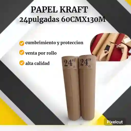 Papel Kraft 24'' 60cmx150m-empaque