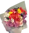 🌺 Bouquet De Colores Vibrantes Con Margaritas Y Crisantemos