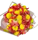 🌼 Bouquet Alegre Con Margaritas Y Pompones
