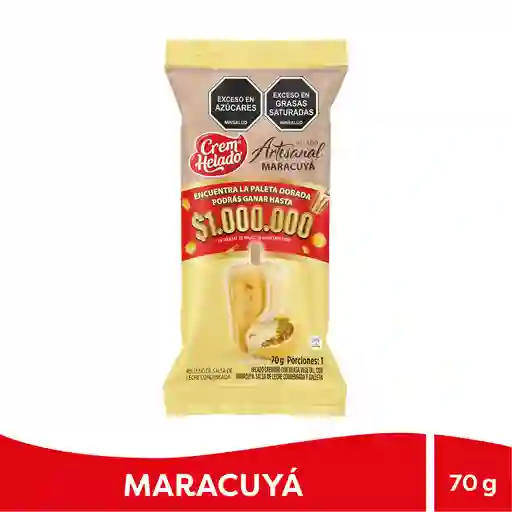 Promo Helado Artesanal Maracuya 70g