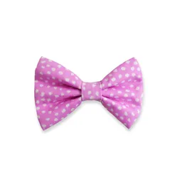 Corbatín M Rosa Manchas Blancas